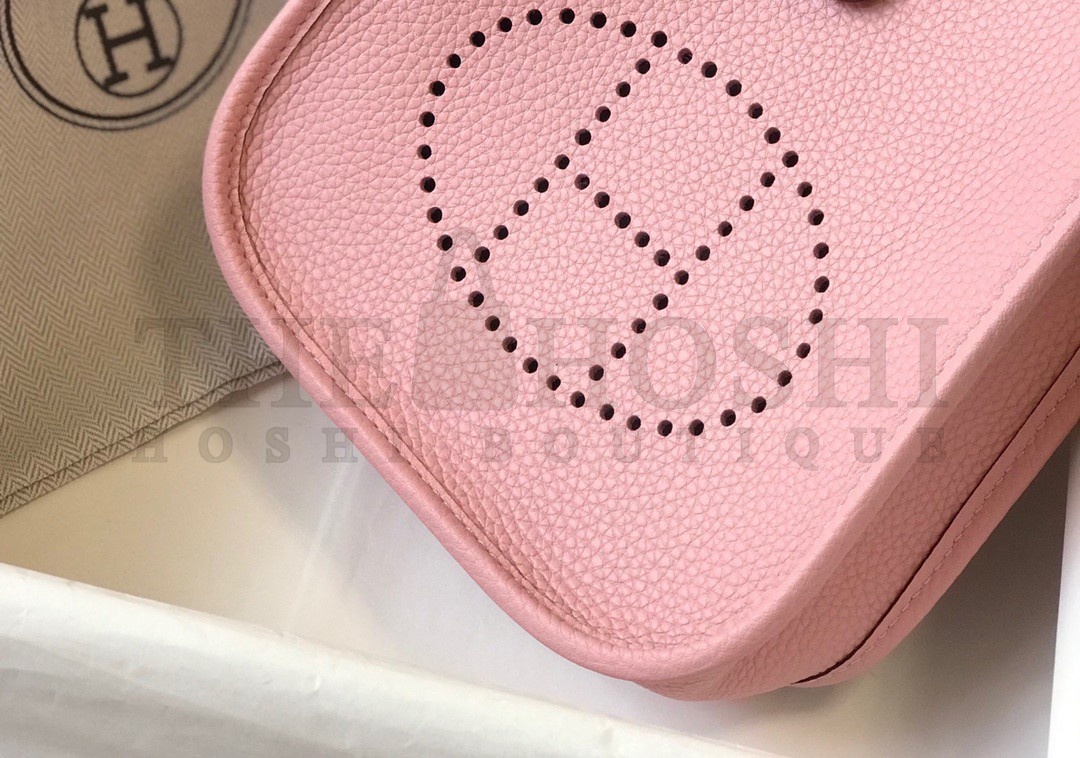 H**me5 Evelyne III Mini Bag In Pink Clemence Leather Master Quality