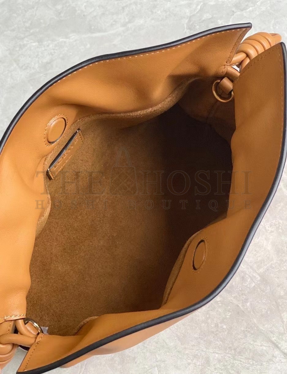 L0ew* Flamenco Mini Clutch In Brown Nappa Leather Master Quality