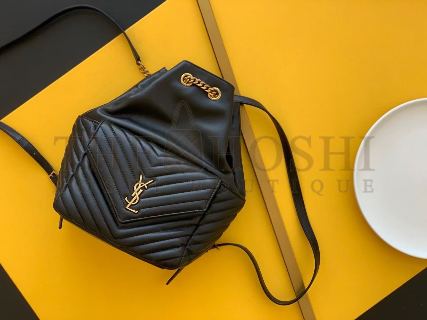 Sa1nt Lau*nt Joe Backpack In Black Lambskin Master Quality