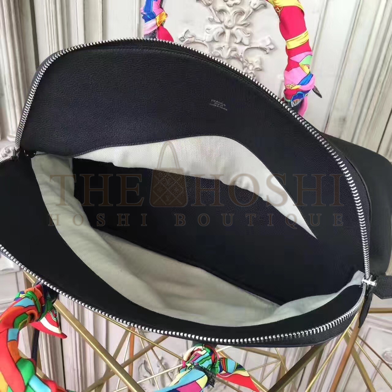 H**me5 Shark Bolide 45cm Bag In Black Calfskin Master Quality