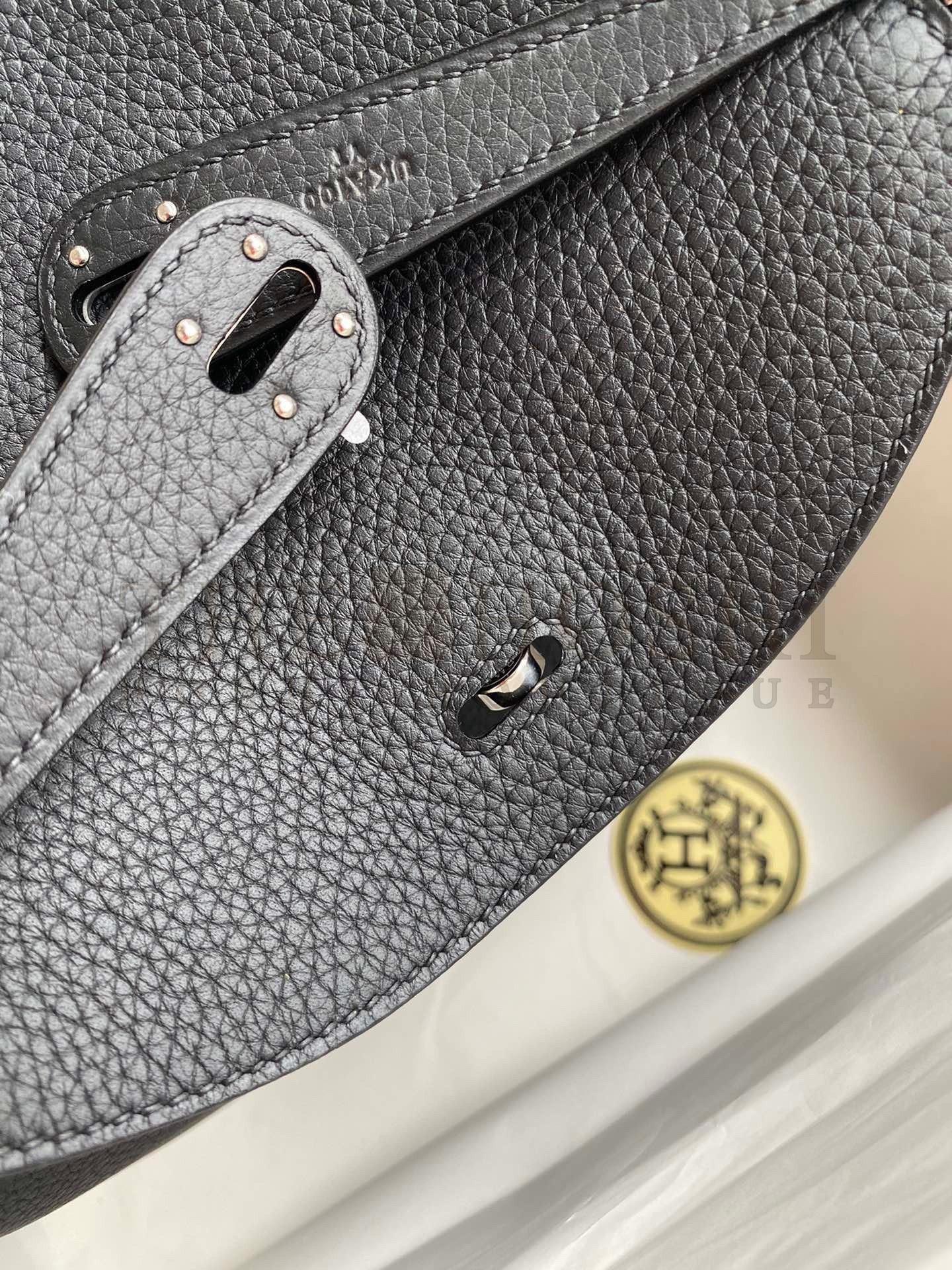 H**me5 Lindy 26 Handmade Bag In Black Clemence Leather Master Quality