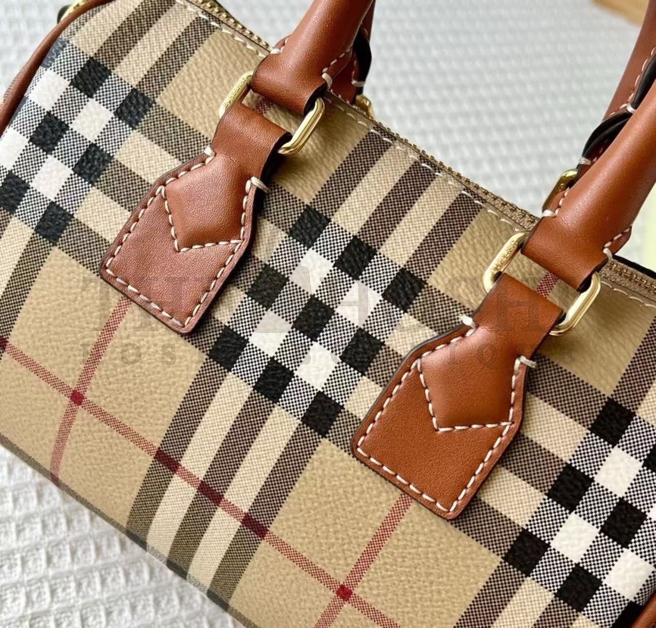 Bv*b*rry Mini Check Bowling Bag Master Quality