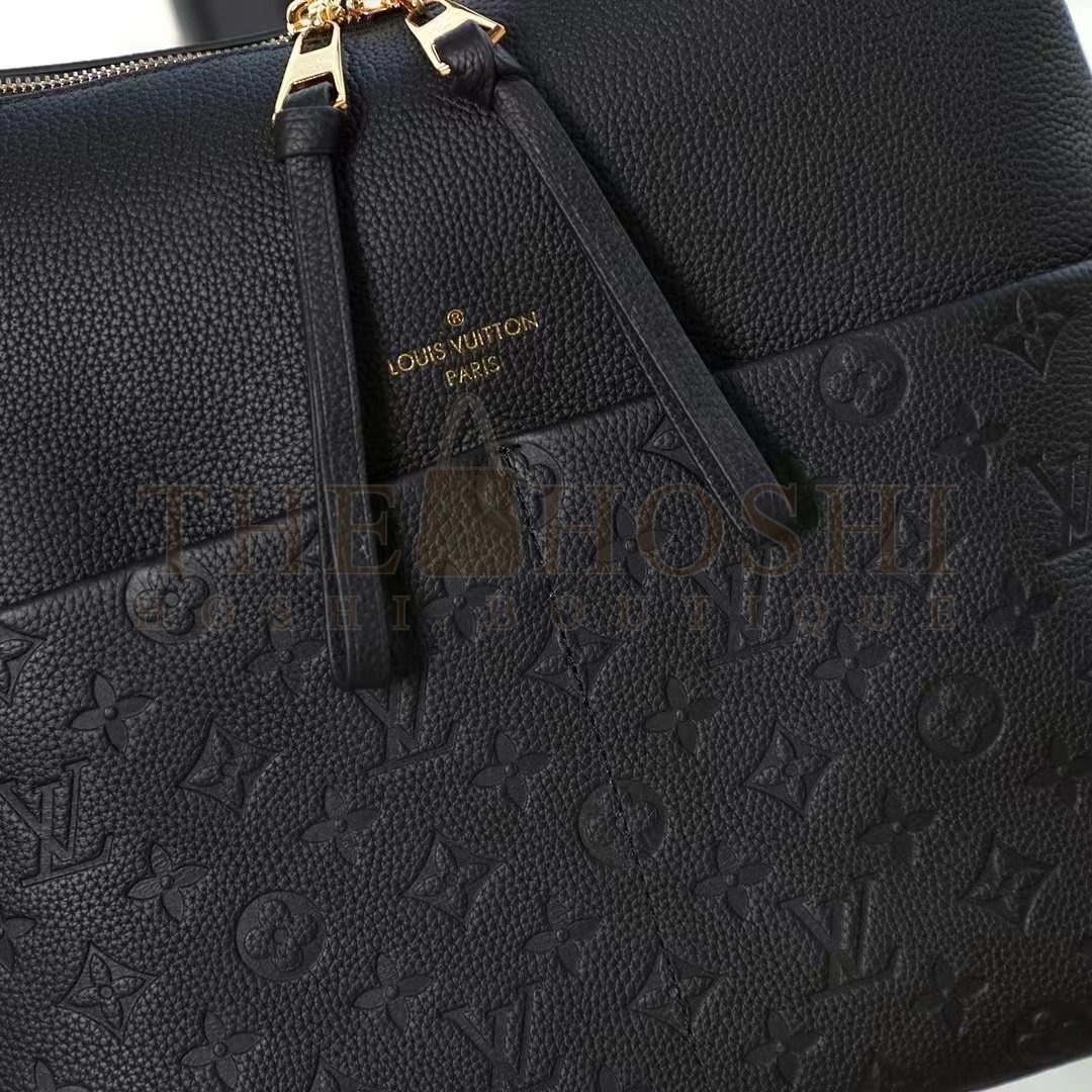 L0vis Vvtt0n LV Women Maida Hobo Handbag Black Embossed Grained Cowhide Leather Master Quality