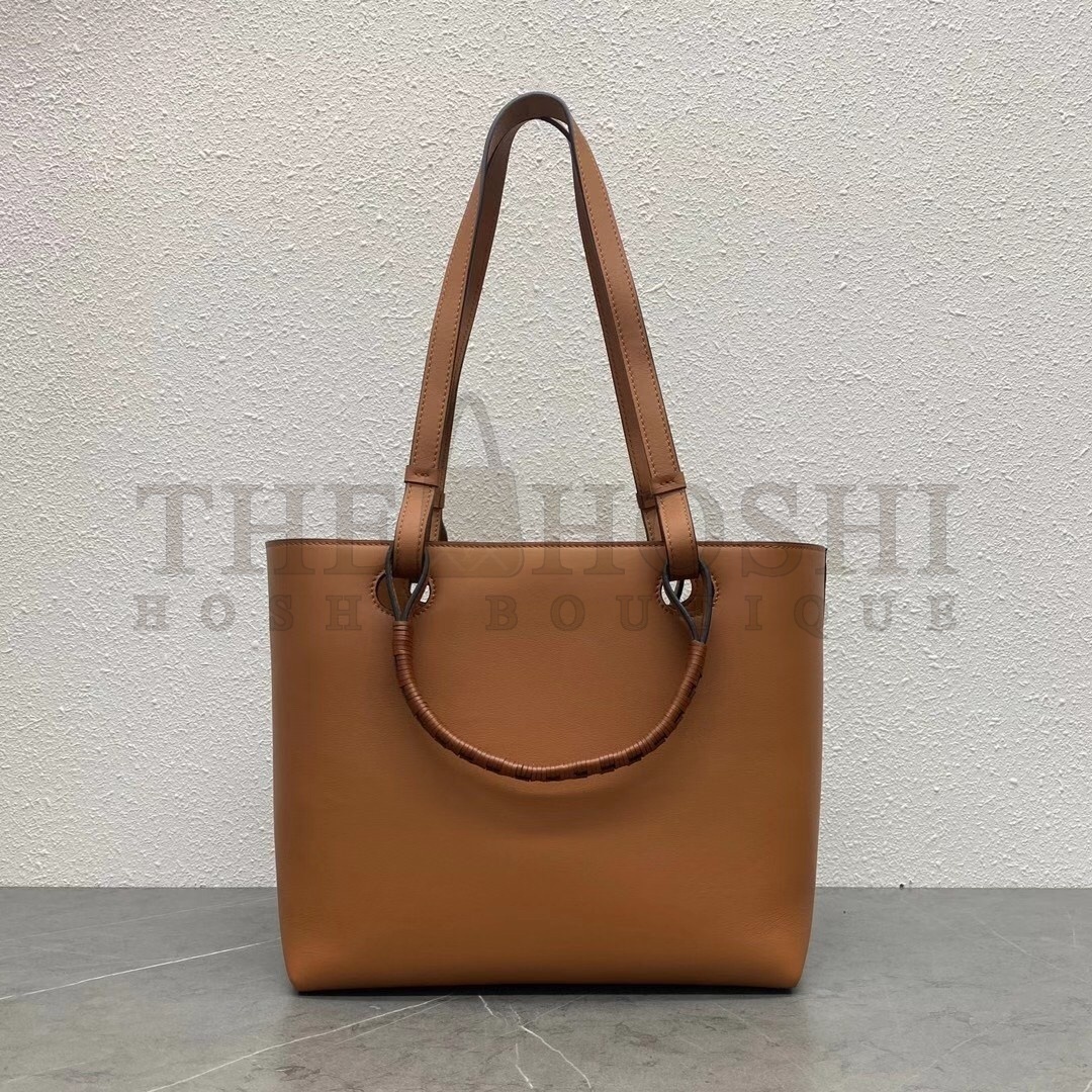 L0ew* Small Anagram Tote In Brown Classic Calfskin Master Quality