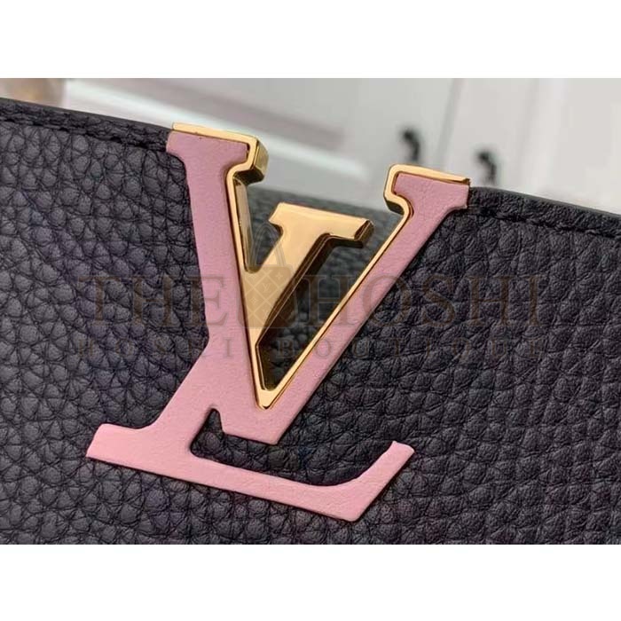 L0vis Vvtt0n LV Women Capucines BB Handbag Black Taurillon Cowhide Leather Master Quality