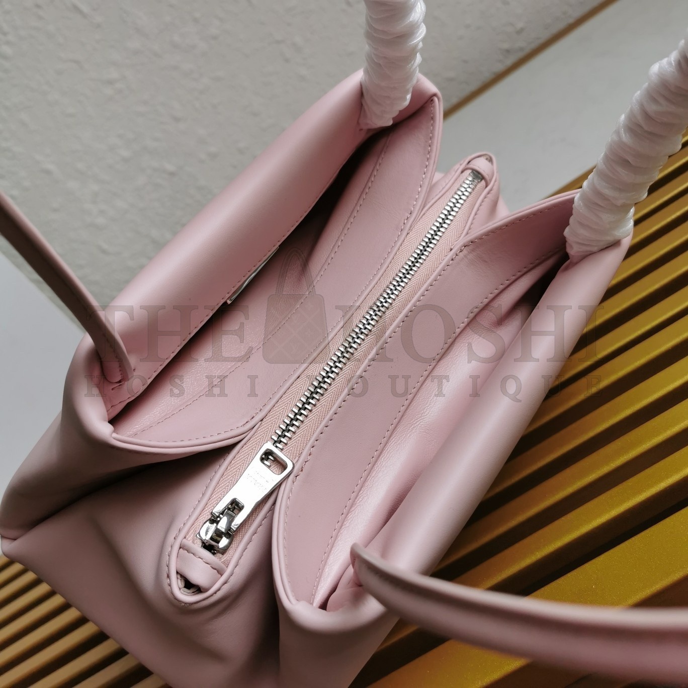 Pra*a S*pernova Small Shoulder Bag In Pink Leather Master Quality