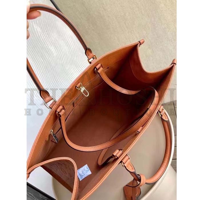 L0vis Vvtt0n LV Women OnTheGO GM Tote Bag Brown Monogram Embossed Leather Master Quality