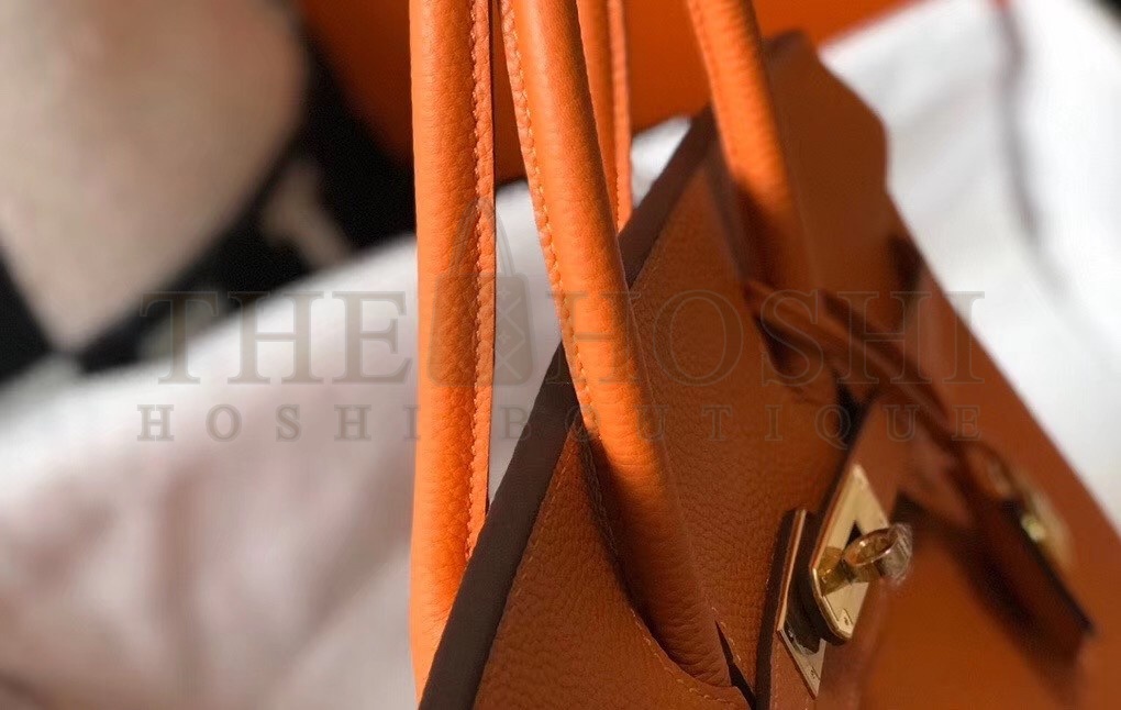H**me5 Orange Clemence Birkin 30cm Bag Master Quality