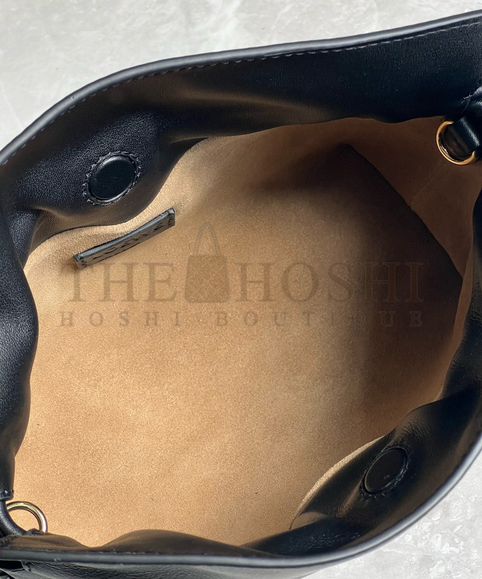 L0ew* Mini Flamenco Clutch Bag in Black Nappa Calfskin Master Quality