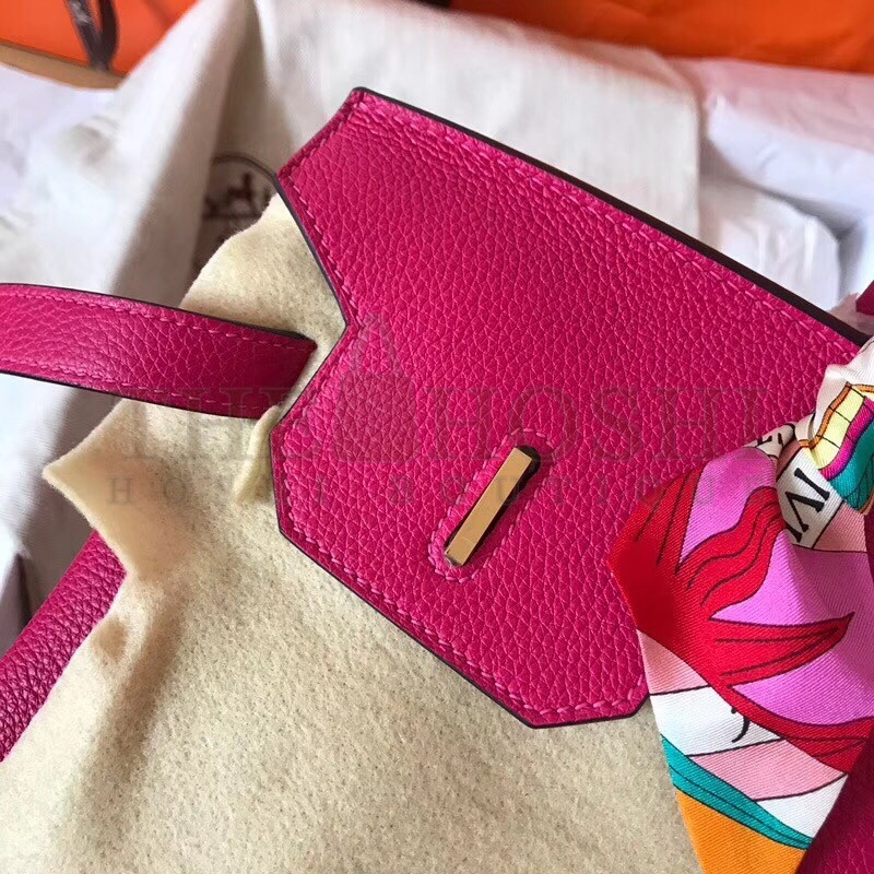 H**me5 Peach Birkin 35cm Clemence Handmade Bag Master Quality