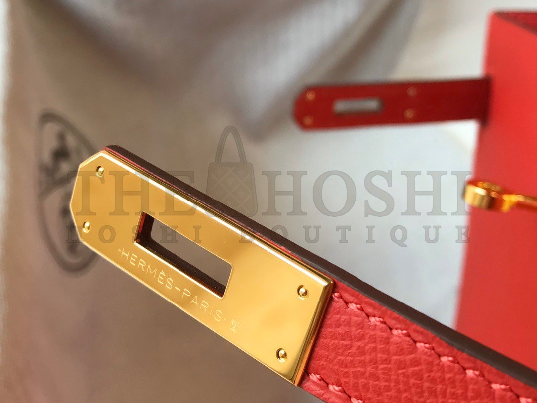 H**me5 Kelly 28cm Sellier Bag in Red Epsom Calfskin GHW Master Quality
