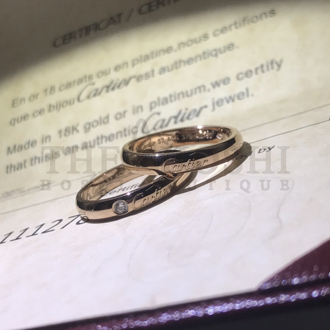 Ca*t1er Ring with One D1am0nd, C DE Ca*t1er WEDDING BAND Master Quality