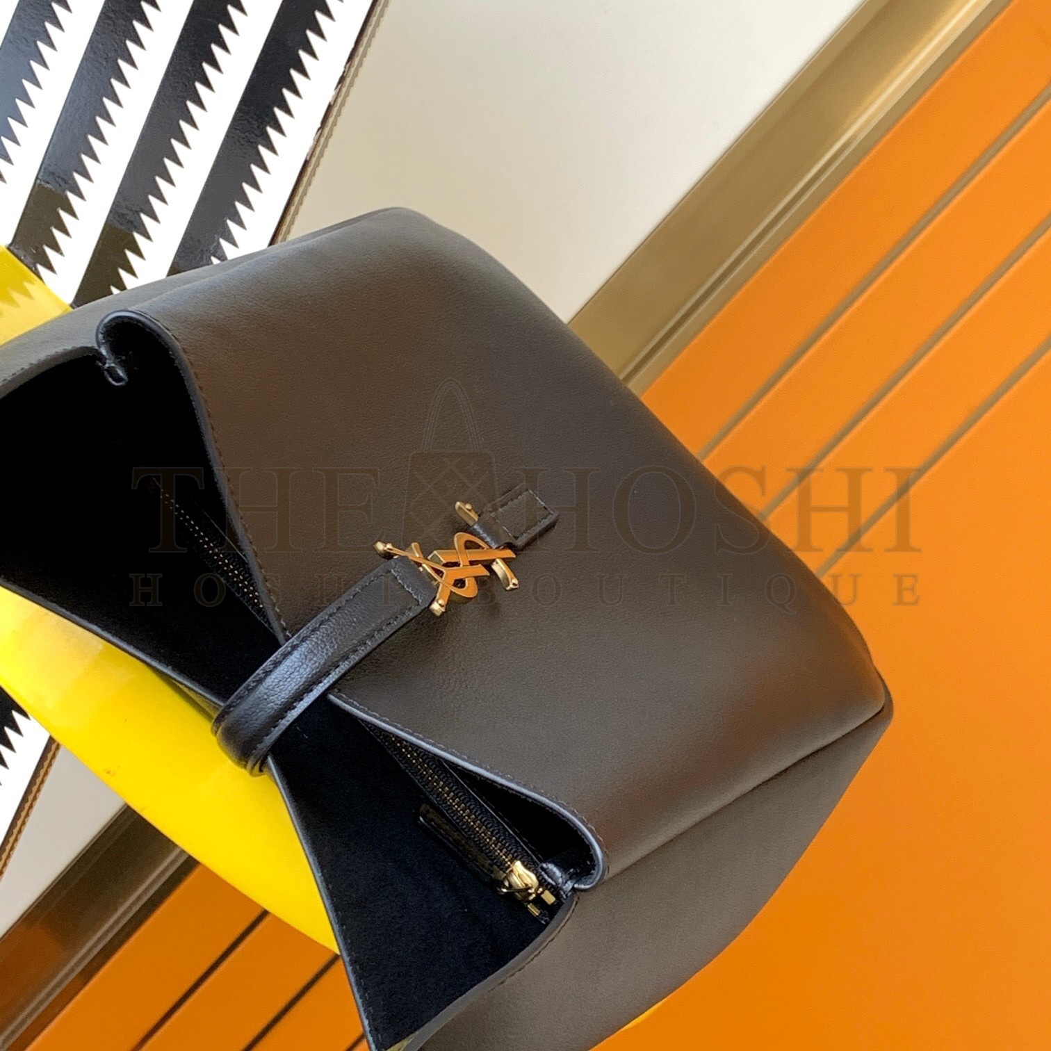 Sa1nt Lau*nt Le 5 A 7 Soft Small Shoulder Bag in Black Leather Master Quality