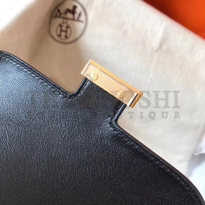 H**me5 Mini Constance 18cm Black Epsom Bag Master Quality