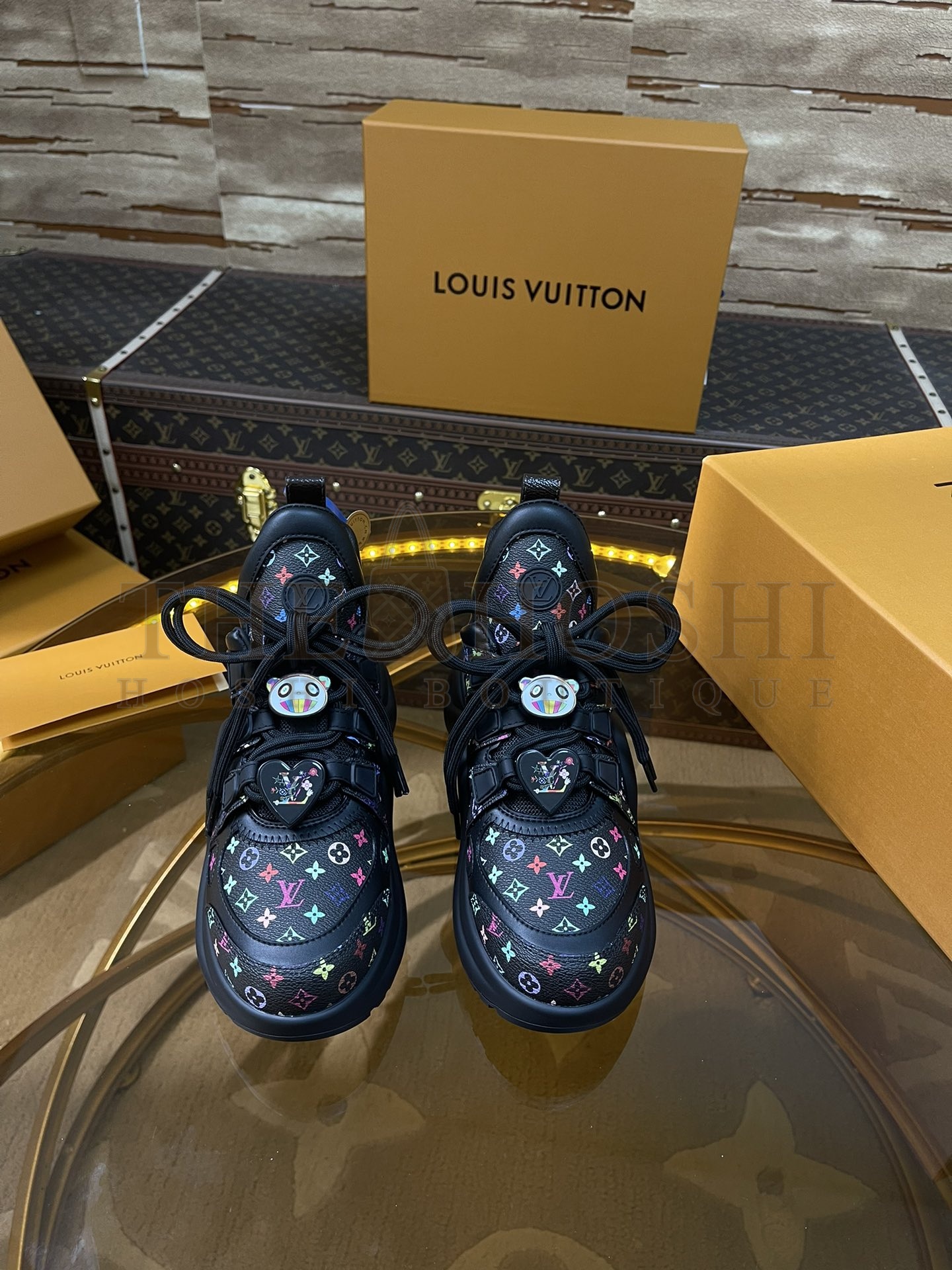 L0vis Vvtt0n LV x Takashi Murakami Archlight Sneakers  Multicolor Monogram 5.5cm Heel Master Quality