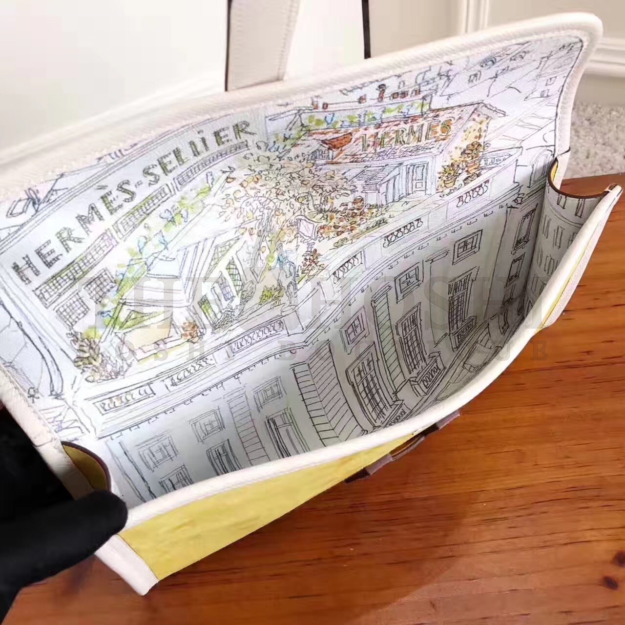 H**me5 Yellow Suede Jige Elan 29 Clutch Bag Master Quality