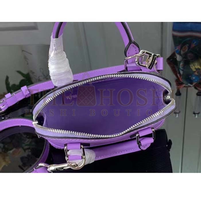 L0vis Vvtt0n LV Women Nano Alma Handbag Lilas Provence Lilac Epi Grained Cowhide Leather Master Quality