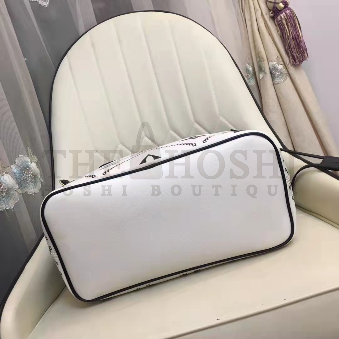 L0vis Vvtt0n LV Women Neverfull MM Tote Crème Beige Grained Cowhide Leather Master Quality