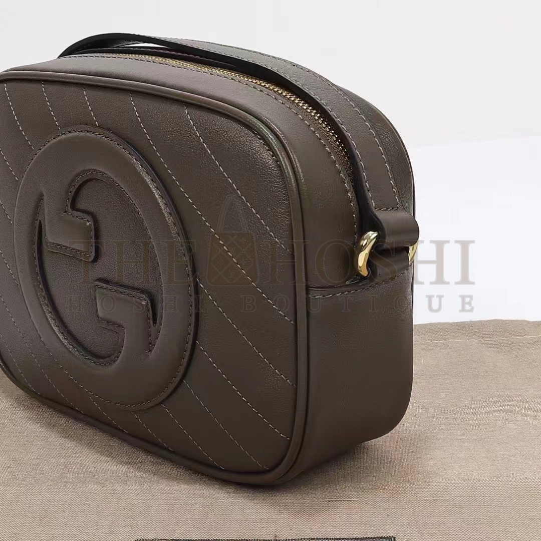 Gvc*1 Women GG Blondie Small Shoulder Bag Brown Leather Zipper Closure Master Quality