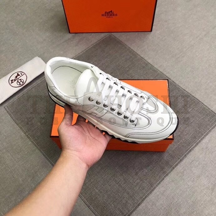 H**me5 Trail Sneakers In White Calfskin Master Quality