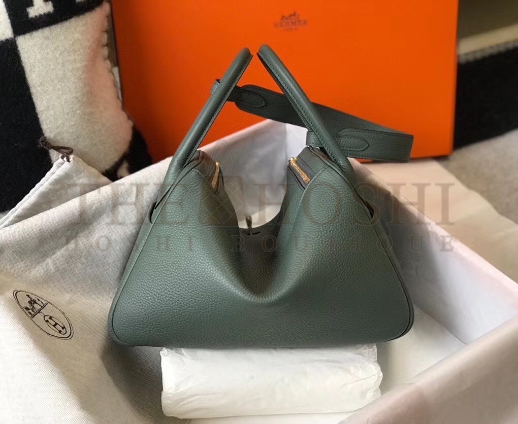H**me5 Lindy 26cm Bag In Vert Amande Clemence With GHW Master Quality