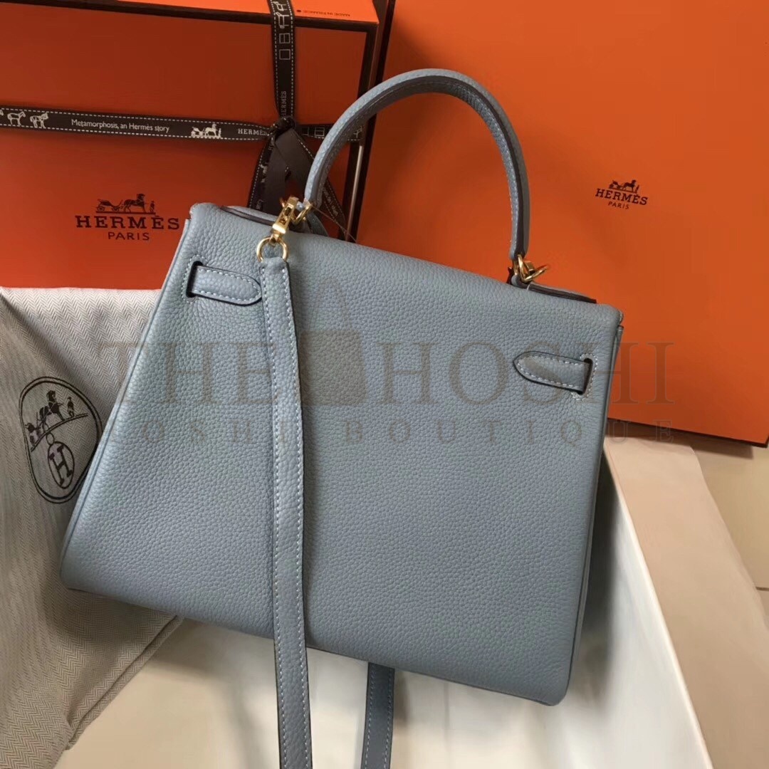 H**me5 Blue Lin Clemence Kelly 28cm Bag Master Quality