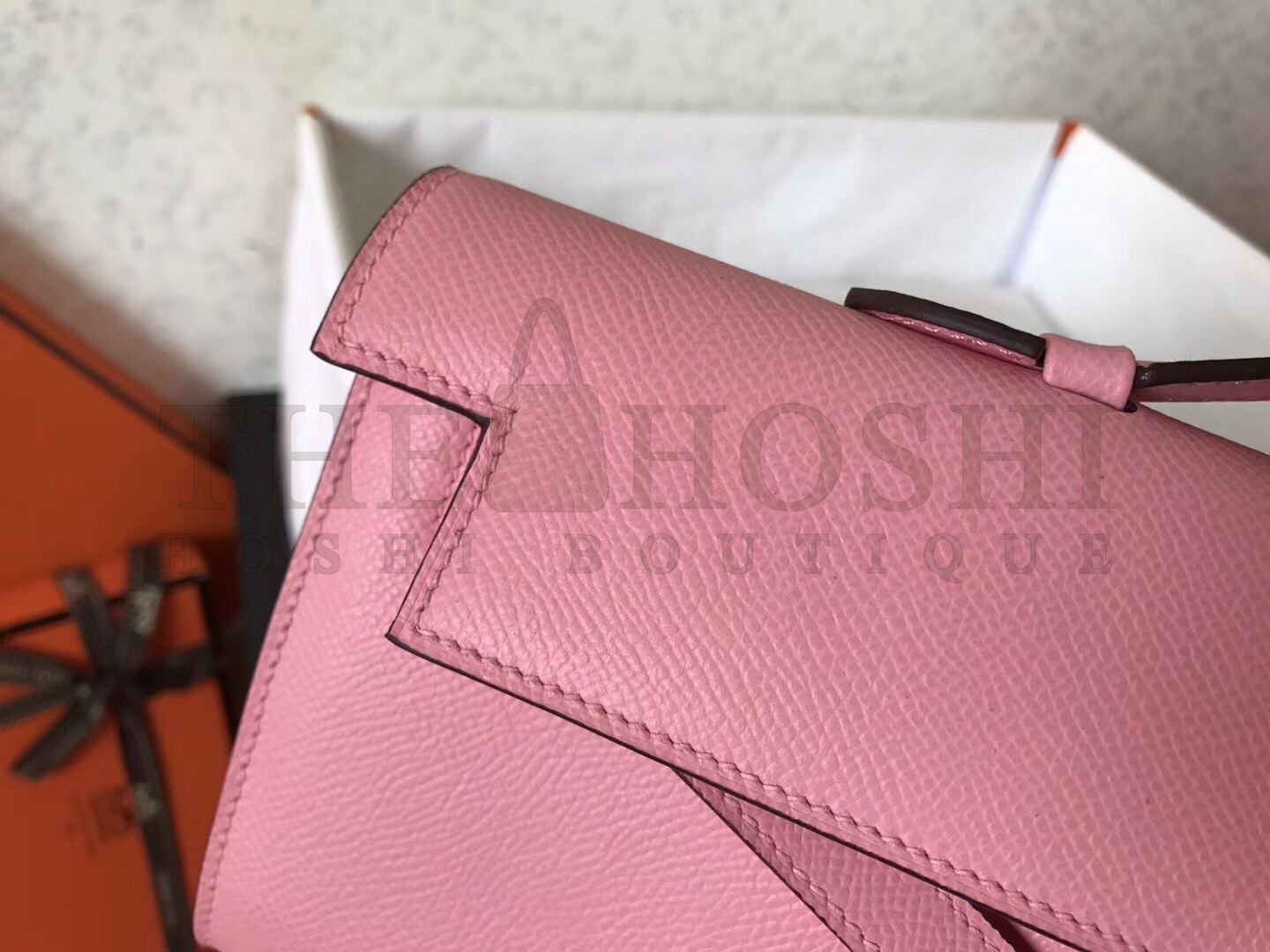 H**me5 Pink Epsom Kelly Cut Handmade Bag Master Quality