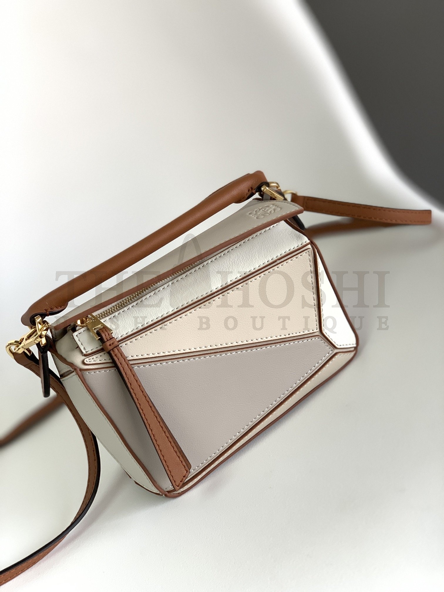 L0ew* Mini Puzzle bag in soft grained calfskin Master Quality