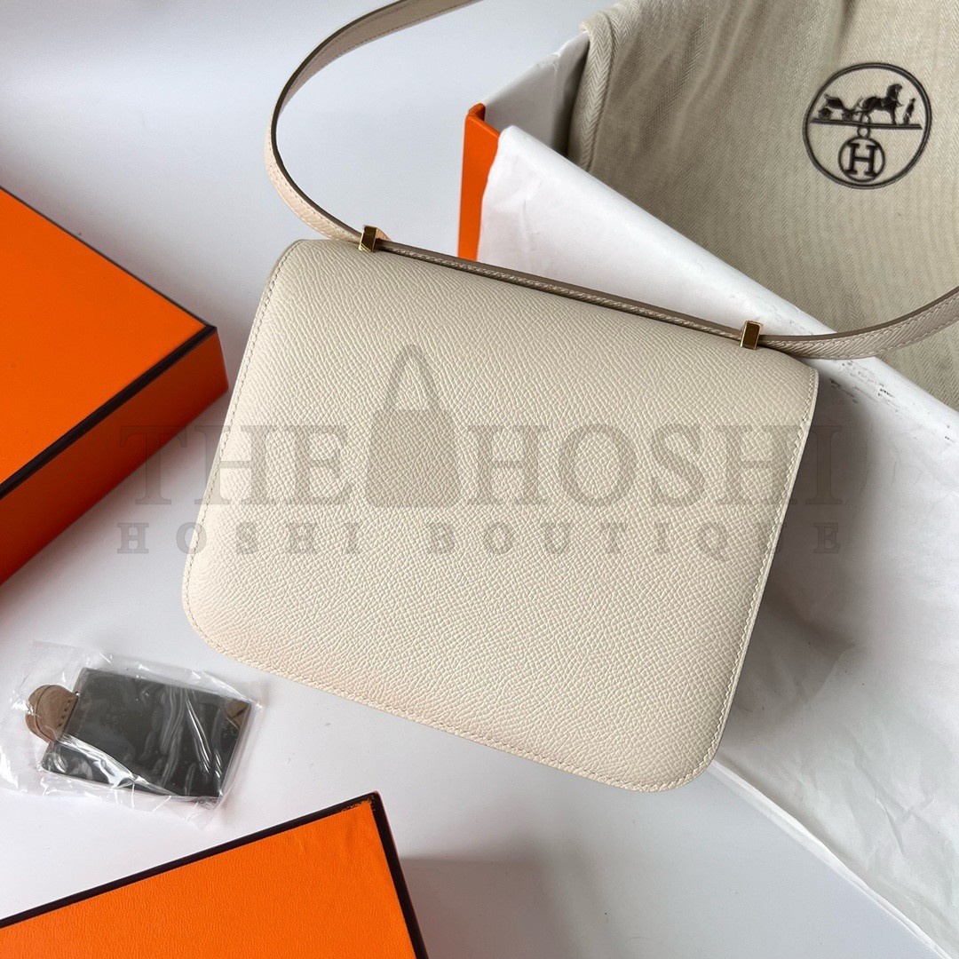 H**me5 Constance 1-18 Mirror Bag In Nata Epsom Calfskin Master Quality