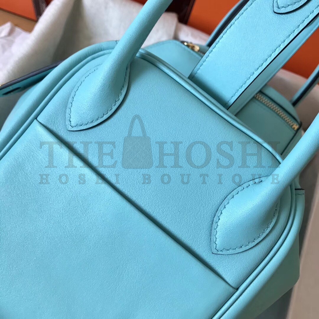 H**me5 Blue Atoll Lindy 26cm Swift Handmade Bag Master Quality