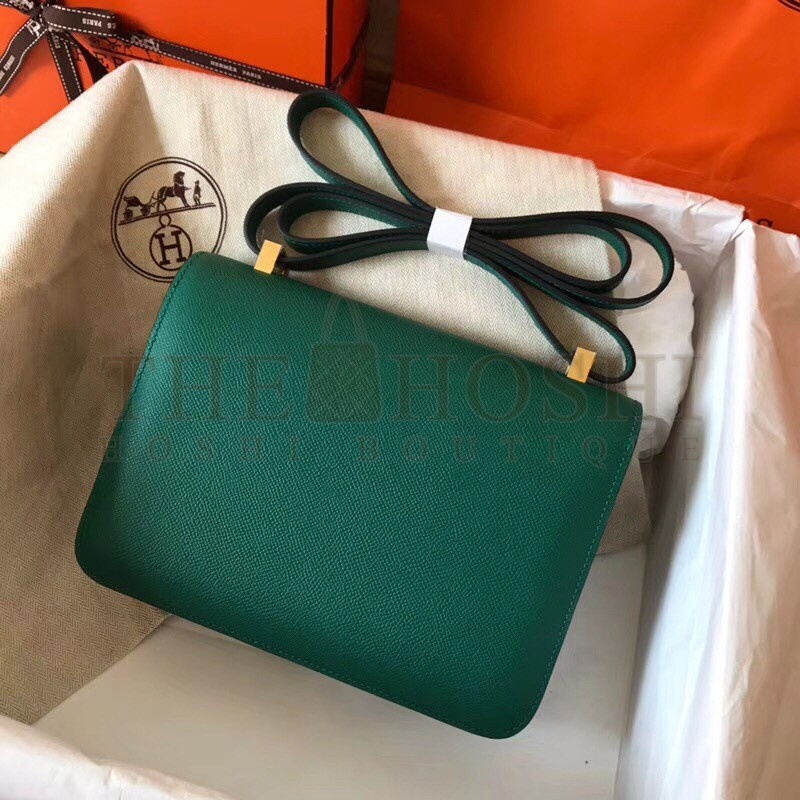 H**me5 Epsom Constance 24cm Malachite Handmade Bag Master Quality