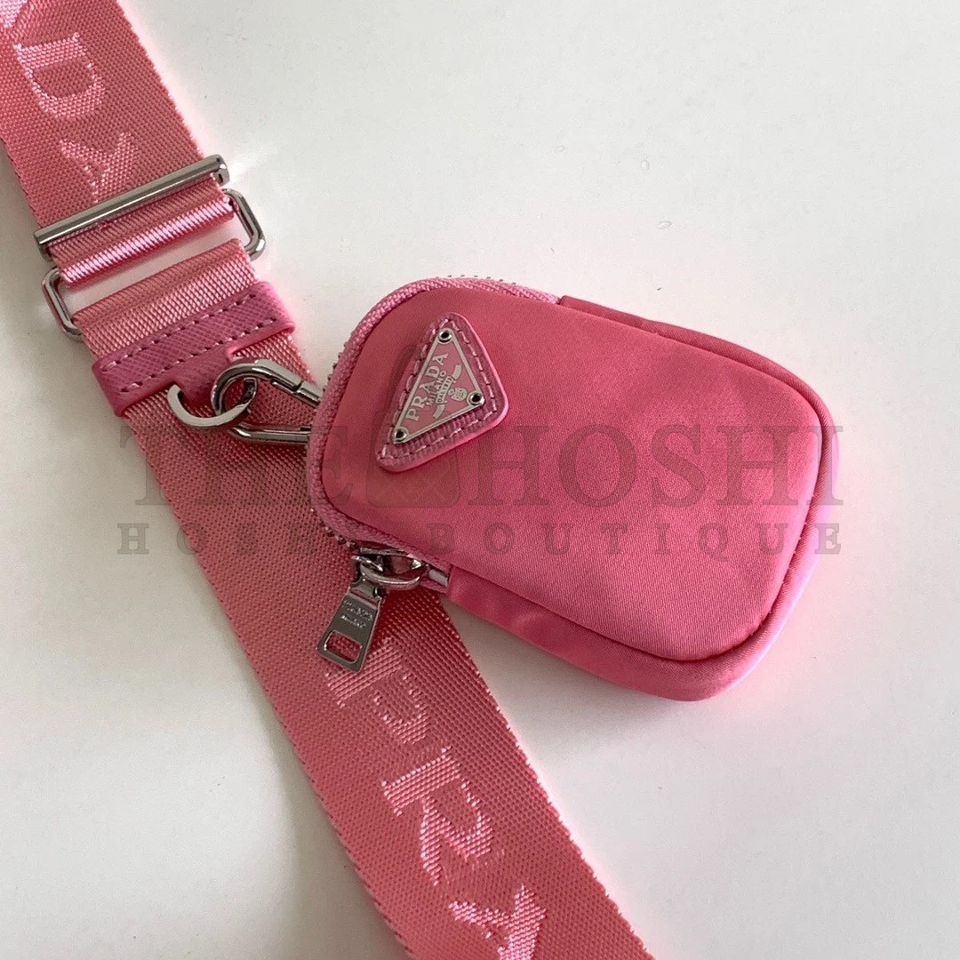 Pra*a Re-Edition 2005 Shoulder Bag In Pink Re-Nylon Master Quality