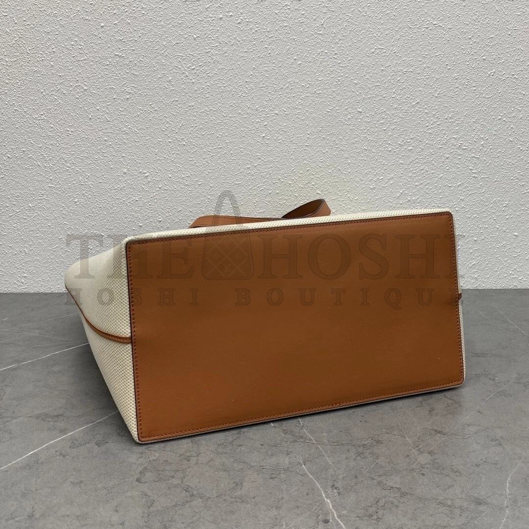 L0ew* Anagram Medium Tote Bag In Jacquard and Calfskin Master Quality