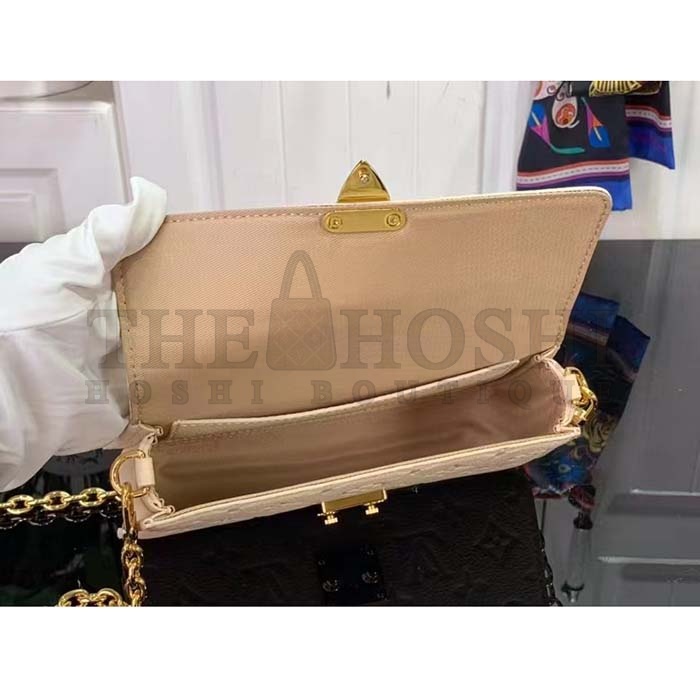 L0vis Vvtt0n LV Women Wallet On Chain Metis Cream Monogram Empreinte Embossed S*pple Grained Cowhide Leather Master Quality