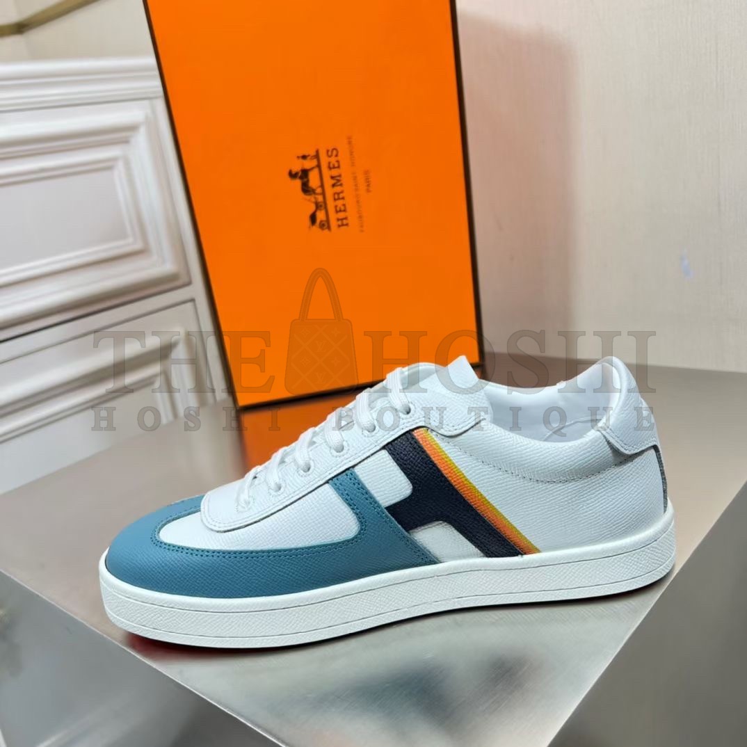 H**me5 Boomerang Sneakers In Multicolore Blue Leather Master Quality