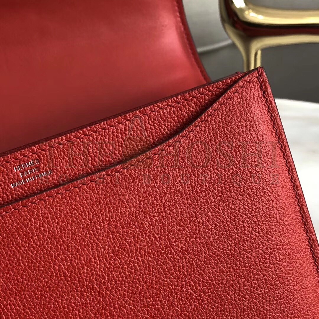 H**me5 2002 20cm Bag In Red Evercolor Calfskin Master Quality