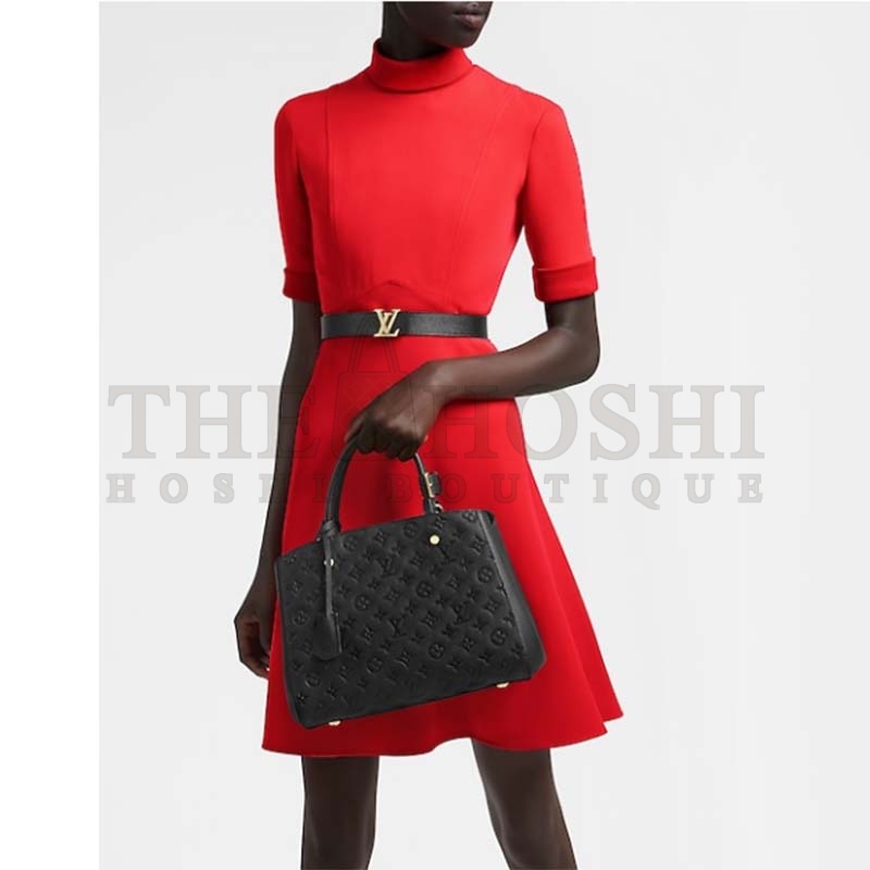 L0vis Vvtt0n LV Women Montaigne MM Handbag Monogram Empreinte Black Master Quality