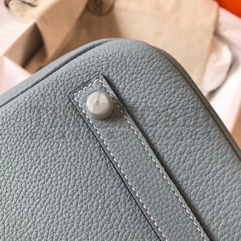 H**me5 Blue Lin Birkin 35cm Clemence Handmade Bag Master Quality