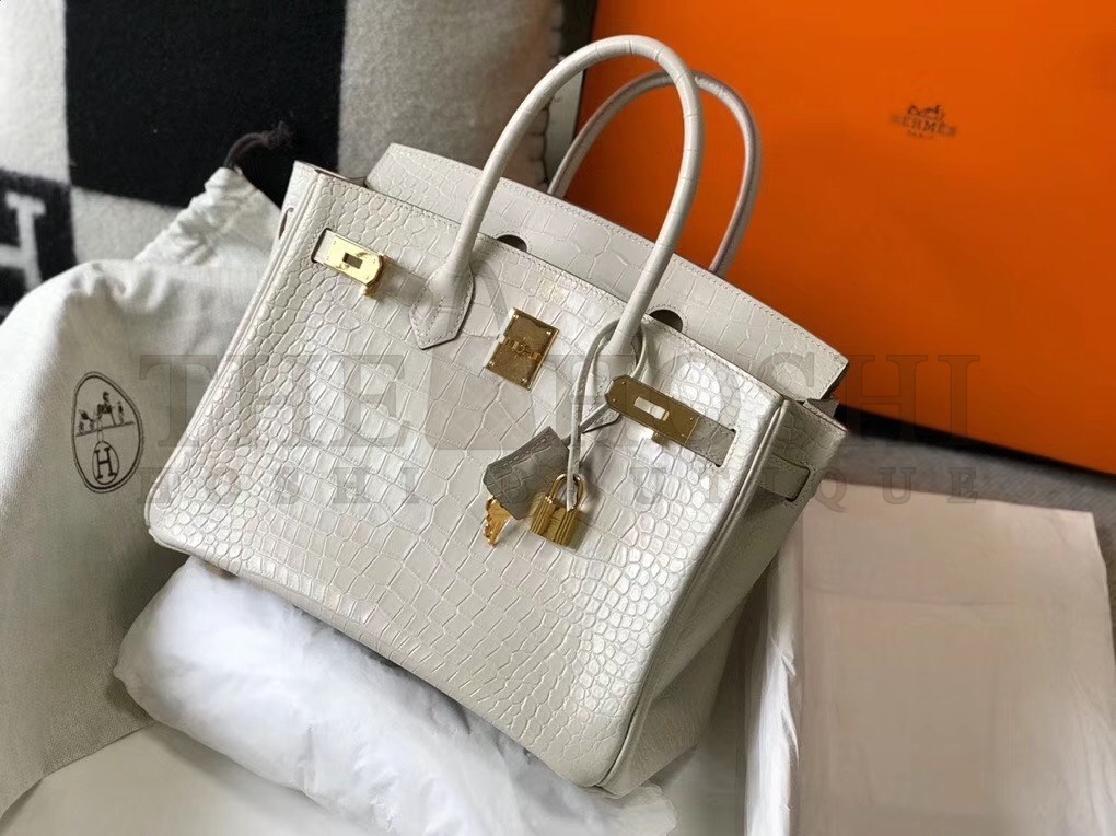 H**me5 Birkin 30cm Bag In Embossed Crocodile Leather Master Quality