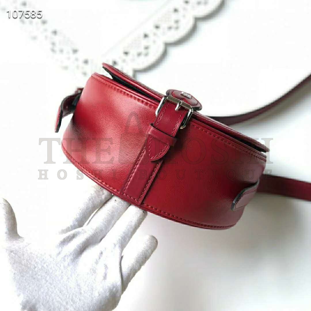 L0vis Vvtt0n LV Women Tambourin Handbag Smooth Calf Leather-Red Master Quality