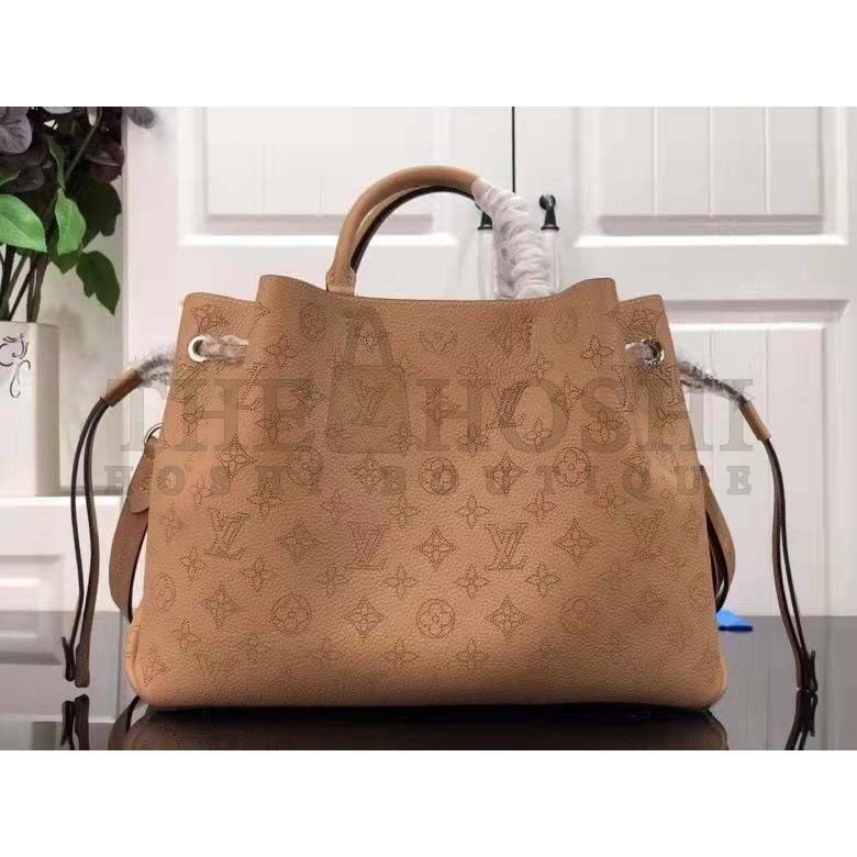 L0vis Vvtt0n LV Women Bella Tote Arizona Brown Mahina Perforated Calfskin Calf Master Quality