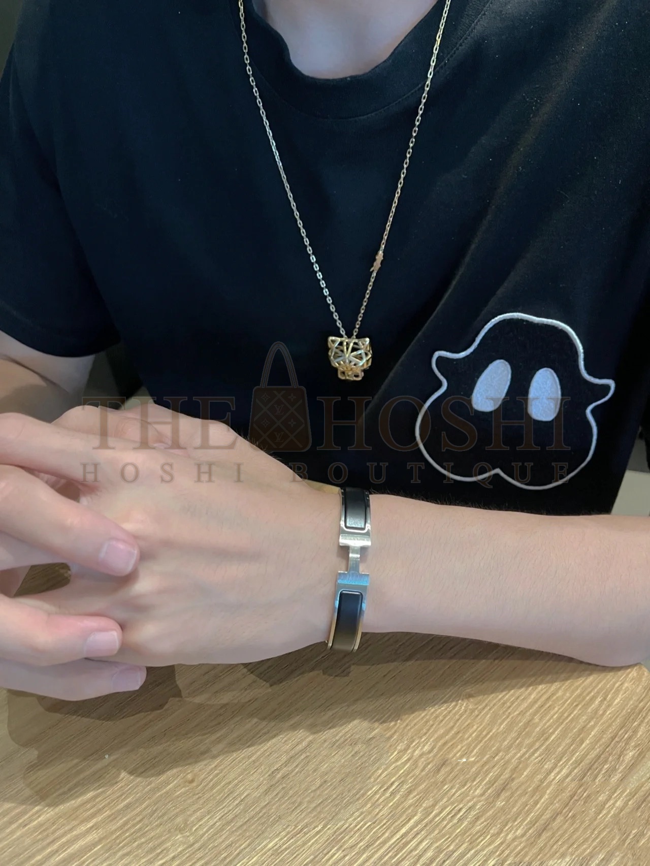 H**me5 Matte White Black Warrior Bracelet Replica Master Quality