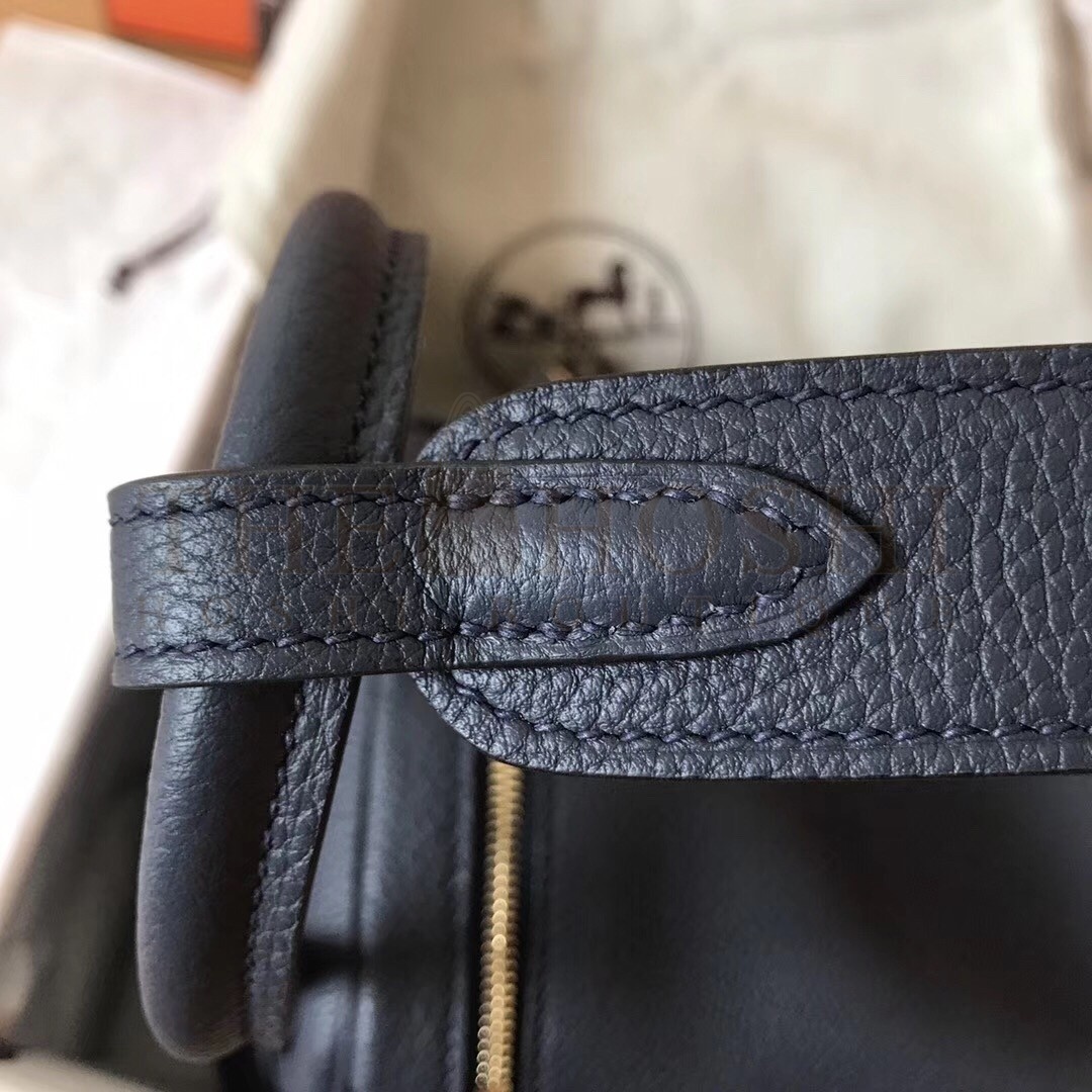 H**me5 Dark Blue Lindy 30cm Clemence Handmade Bag Master Quality
