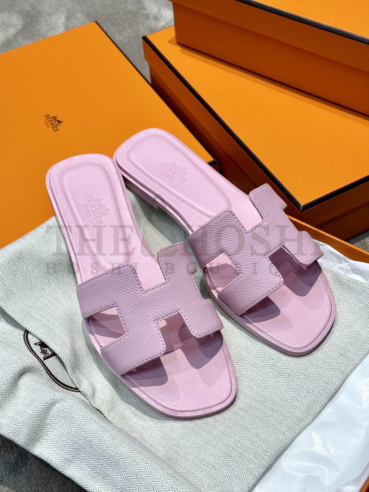 H**me5 Oran Sandal Slippers Real Leather denim Master Quality