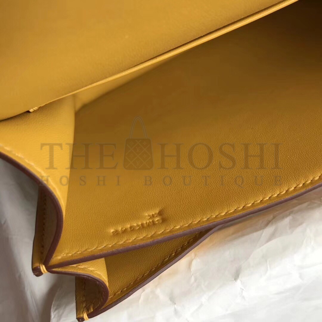 H**me5 Mini Constance 18cm Jaune Epsom Bag Master Quality