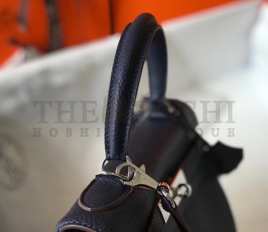 H**me5 Navy Blue Clemence Kelly 28cm Bag Master Quality