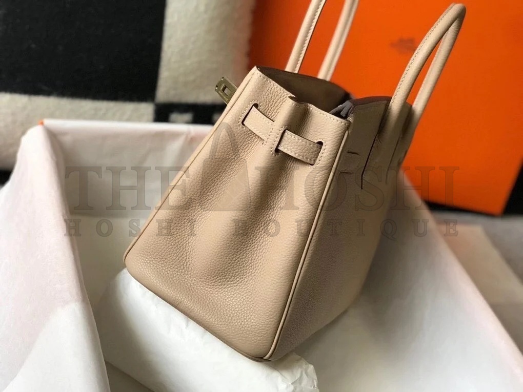 H**me5 Birkin 30 Bag in Trench Clemence Leather with GHW Master Quality