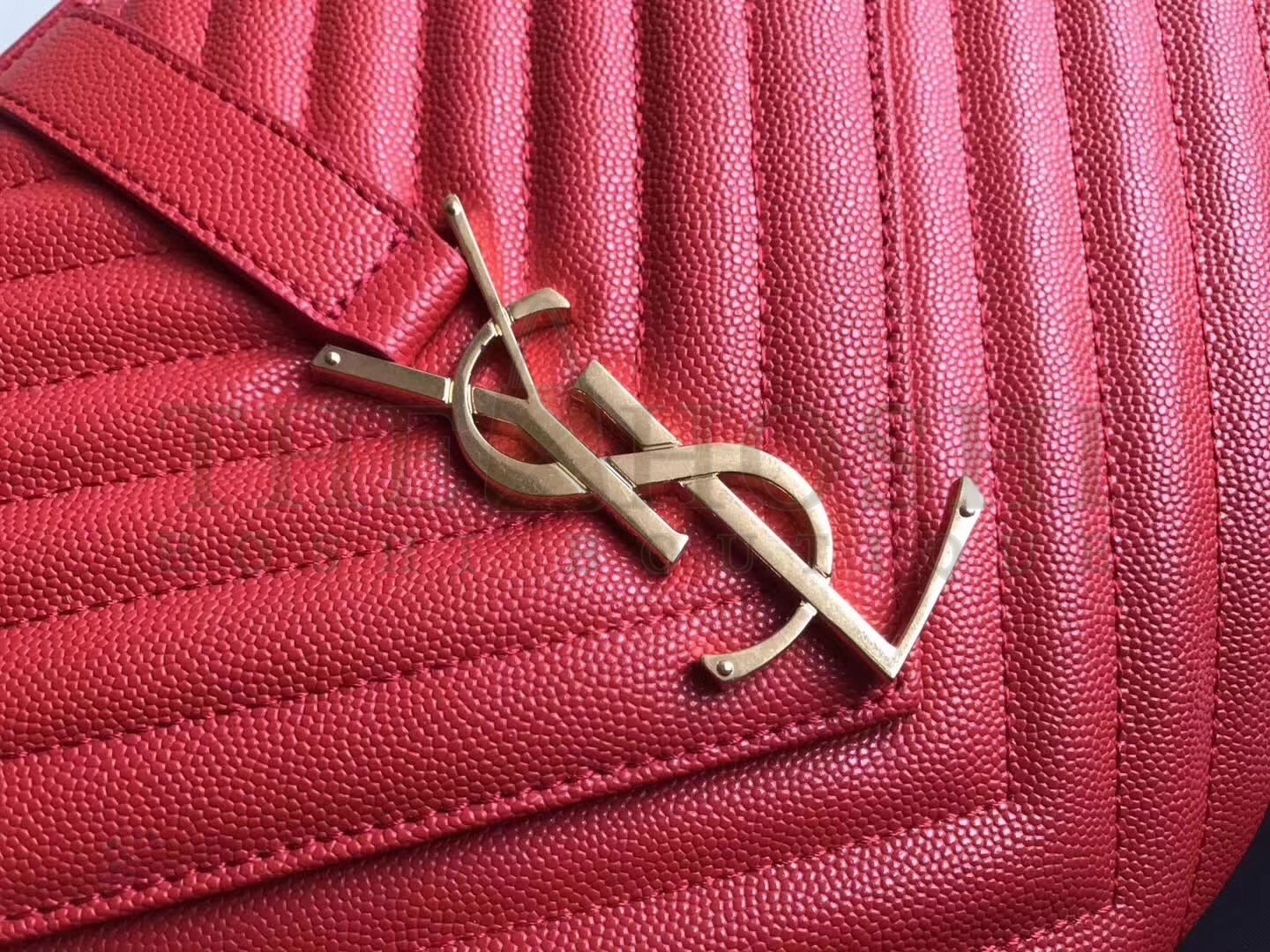 Sa1nt Lau*nt Large Monogramme Envelope Red Shoulder Bag Master Quality