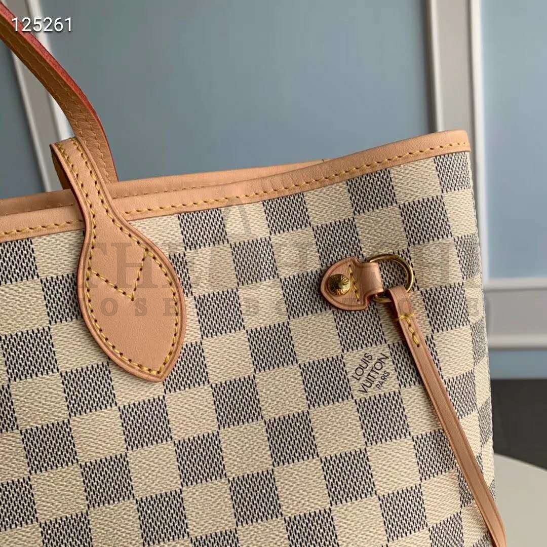 L0vis Vvtt0n LV Women Neverfull GM Tote Damier Azur Canvas Master Quality