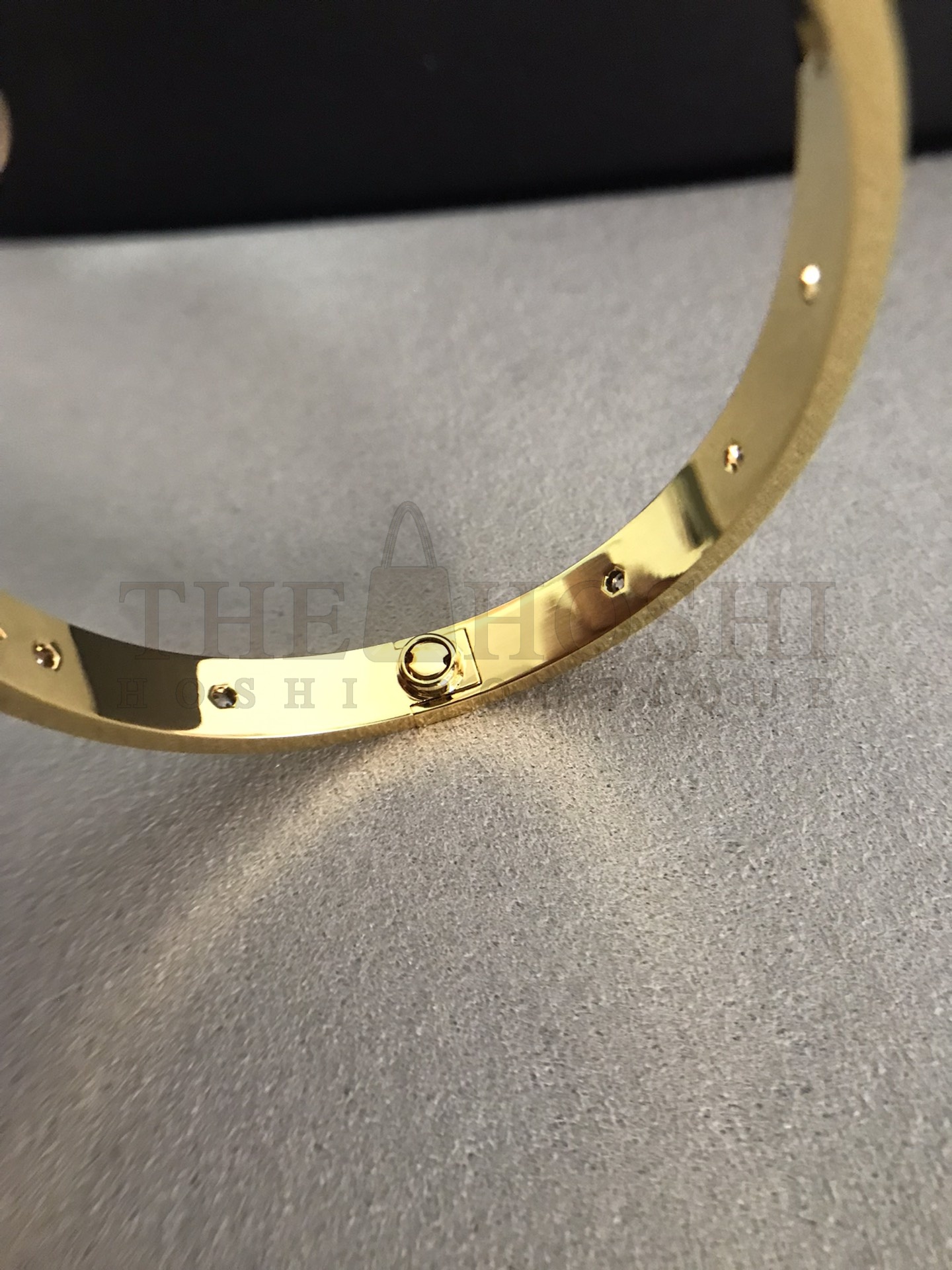 Ca*t1er Love Bracelet Dupe with Ten D1am0nds in Gold Master Quality
